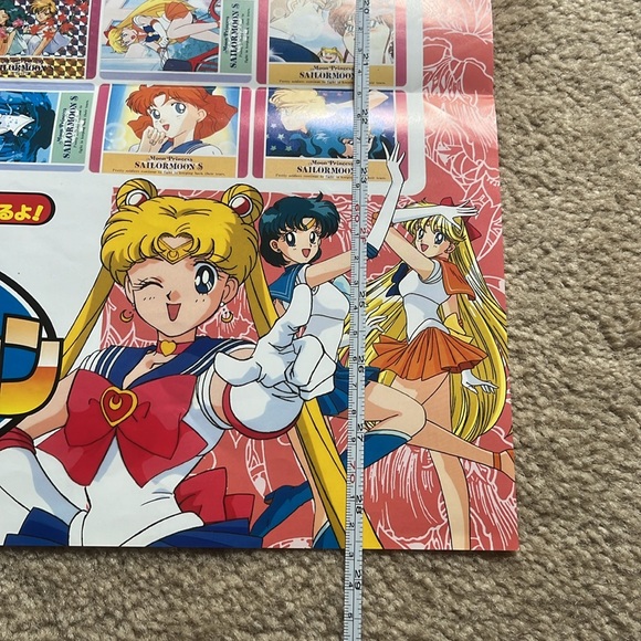 Vintage Sailor Moon S Hero Collection 3 Trading Card Promo Poster in Japanese - Picture 11 of 14